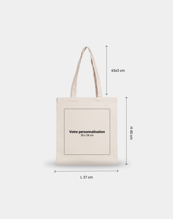 Tote bag size